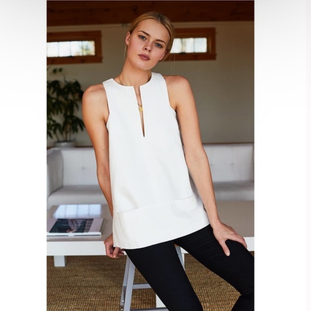 Emerson Fry A Line Mod Top in Natural Size XS